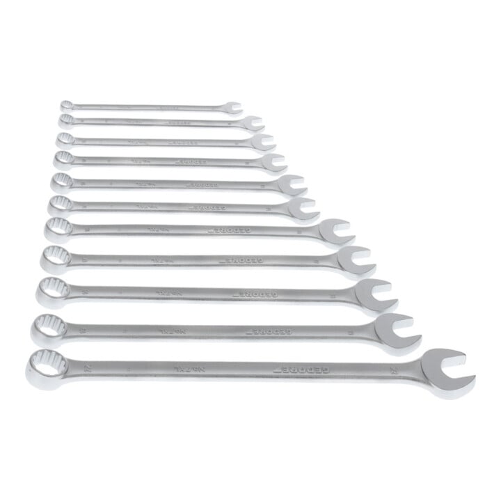 Jeu de clés mixtes Gedore, extra longues, 11 pièces de 8 à 22 mm