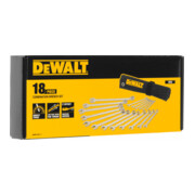 Jeu de clés mixtes métrique DEWALT 18 pces Technologie DirectTorque DWMT19237-1-4