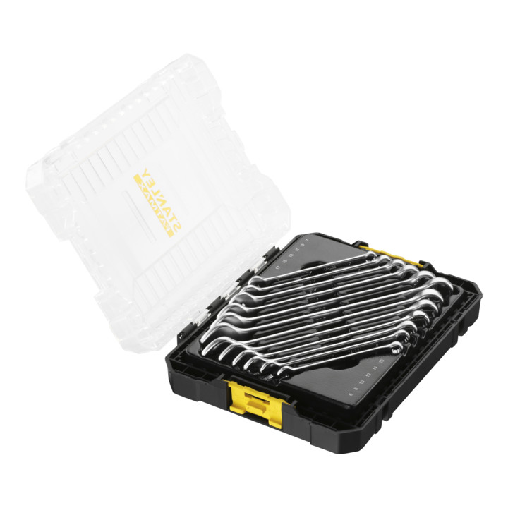Jeu de clés mixtes Stanley Medium, 12 pièces