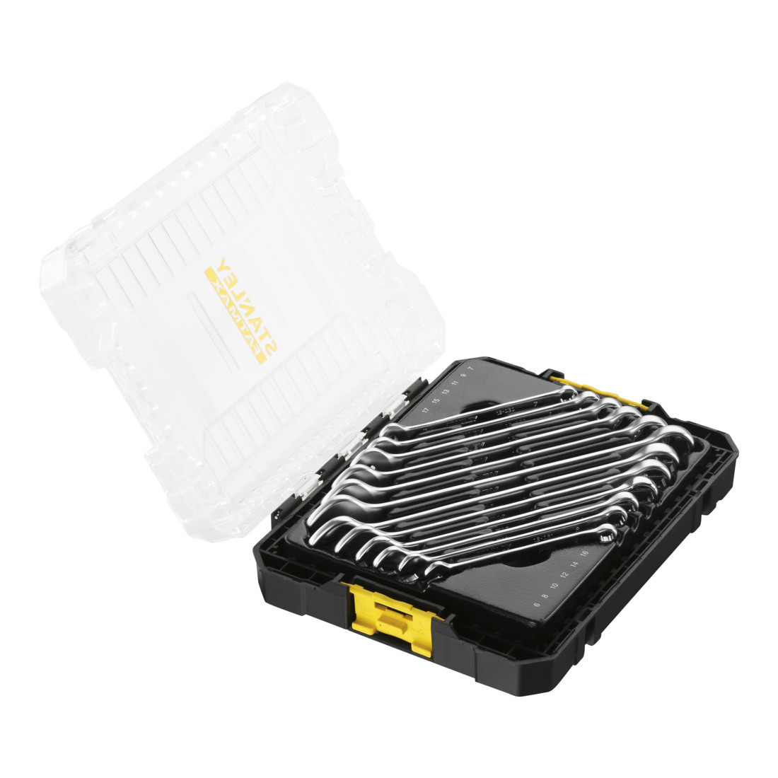 Jeu de clés mixtes Stanley Medium, 12 pièces