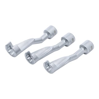 Jeu de clés ouvertes pour conduite d'injection, ouvertes 12,5 mm (1/2") 14 / 17 / 19 mm BGS