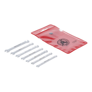 Jeu de clés plates doubles | exécution mini | 3 - 5,5 mm | 7 pièces BGS Do it yourself