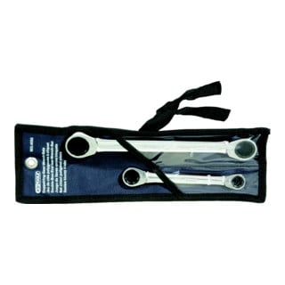 Jeu de clés polygonales à cliquet GEARplus, 2 pcs.