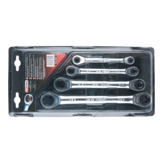 Jeu de clés polygonales à cliquet  KS Tools TX GEARplus, 4 pcs