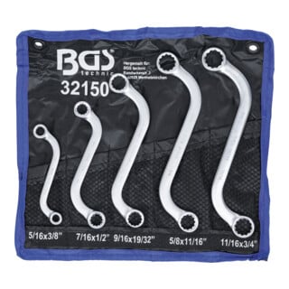 Jeu de clés polygonales doubles en S en pouces 3/8" - 3/4 » 5| pièces BGS