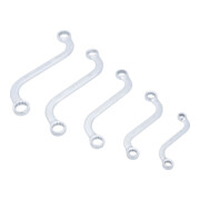 Jeu de clés polygonales doubles en S en pouces 3/8" - 3/4 » 5| pièces BGS-2