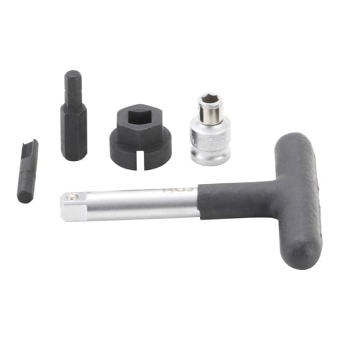 Jeu de clés universelles de service d’huile pour bouchons de vidange d’huile en matière plastique 6,3 mm (1/4") / 10 mm (3/8") 5 pièces BGS