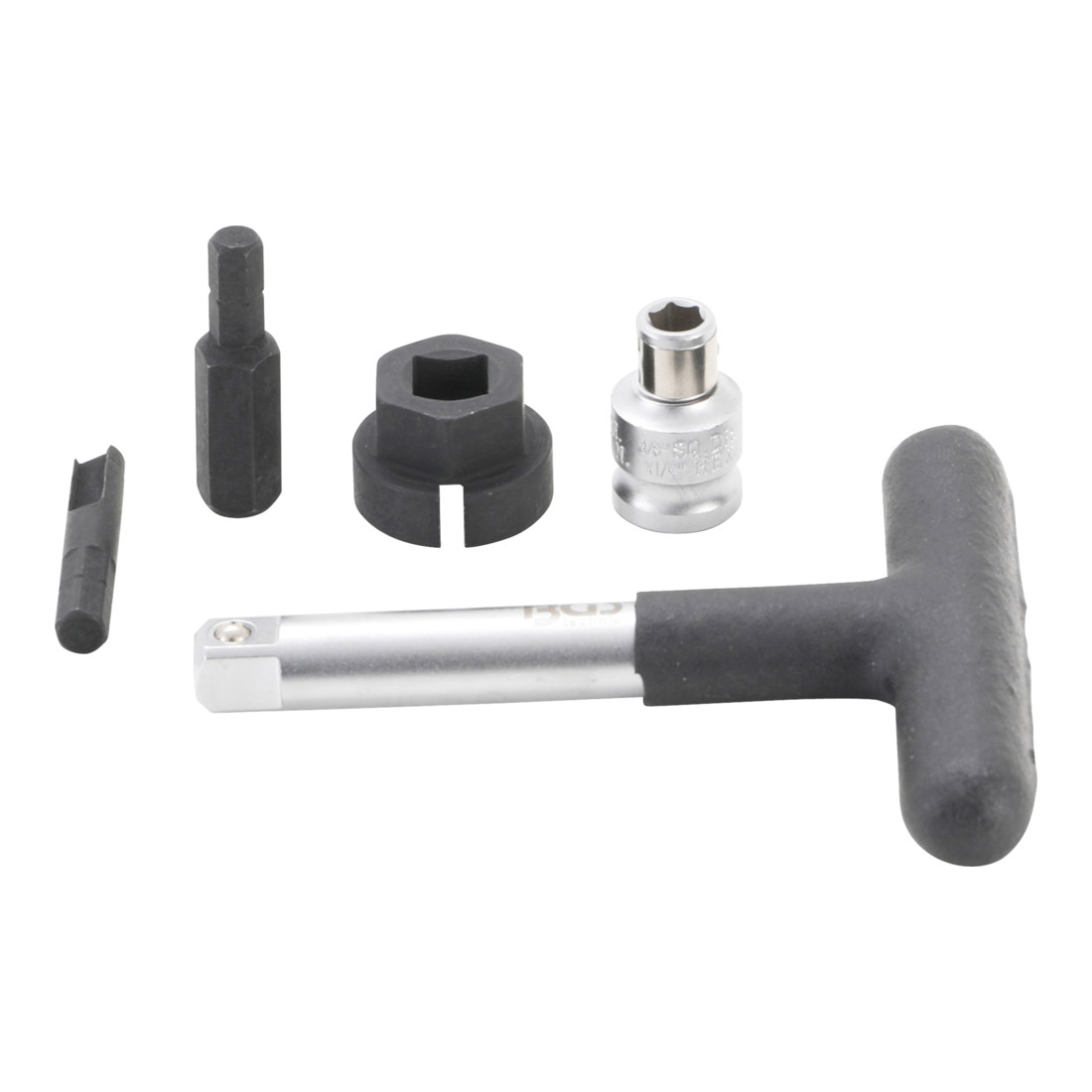 Jeu de clés universelles de service d’huile pour bouchons de vidange d’huile en matière plastique 6,3 mm (1/4") / 10 mm (3/8") 5 pièces BGS