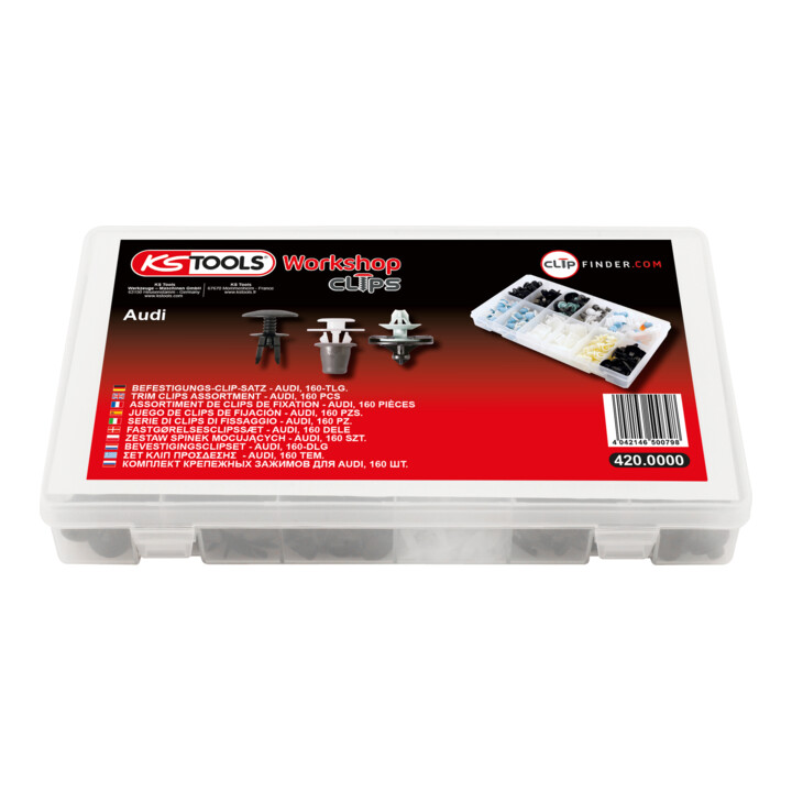 Jeu de clips de fixation - Audi, 160 pcs