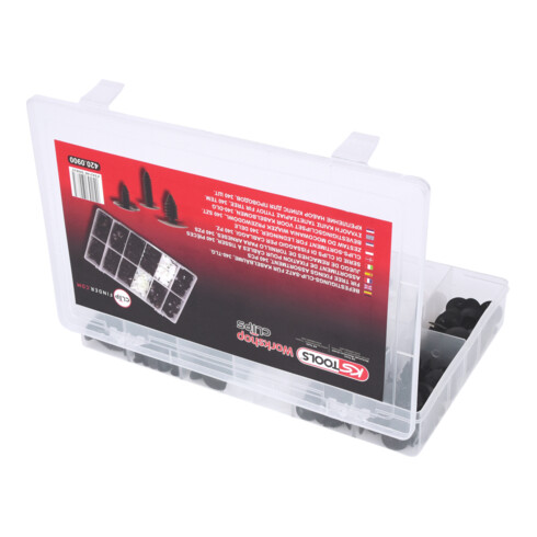 Jeu de clips de fixation - faisceaux de câbles, 340 pcs