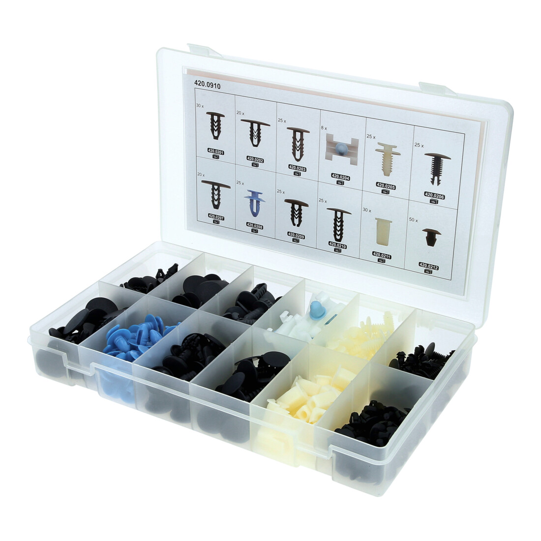 Jeu de clips de fixation - Fiat, 308 pcs