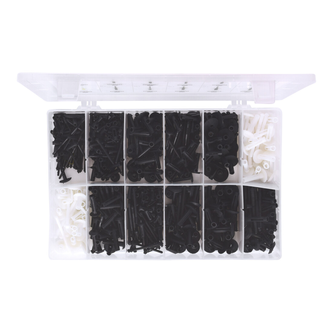Jeu de clips de fixation - rivets en plastique, 235 pcs