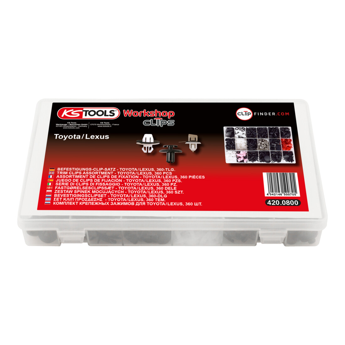 Jeu de clips de fixation - Toyota / Lexus, 360 pcs