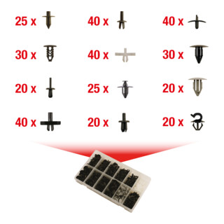 Jeu de clips de fixation - Volvo, 350pcs
