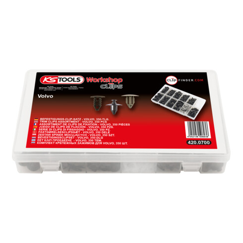 Jeu de clips de fixation - Volvo, 350pcs