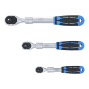 Jeu de cliquets extensible BGS, 6,3 mm (1/4") - 10 mm (3/8") - 12,5 mm (1/2"), 3 pièces-5