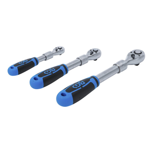 Jeu de cliquets extensible BGS, 6,3 mm (1/4") - 10 mm (3/8") - 12,5 mm (1/2"), 3 pièces