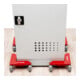 Jeu de coins roulants en aluminium STIER, capacité de charge 100 kg, 305x165x85 mm