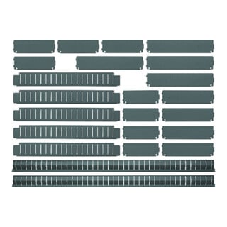 Jeu de compartiments pour tiroirs 760×398mm, 23 pièces