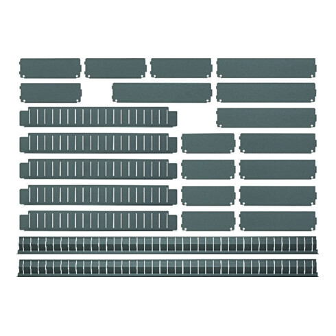 Jeu de compartiments pour tiroirs 760×398mm, 23 pièces