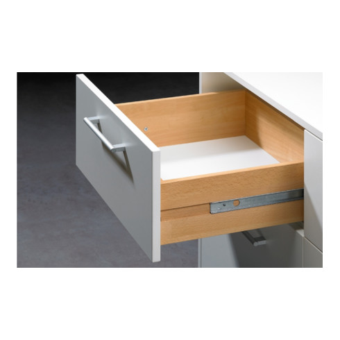 Jeu de coulisses Hettich KA 270 pour tiroir 230-350mm, acier galvanisé, 350mm