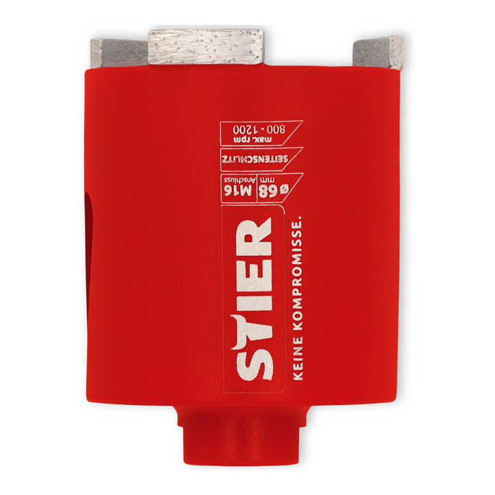 Jeu de couronnes à sec M16 STIER, 6 pans 68 mm