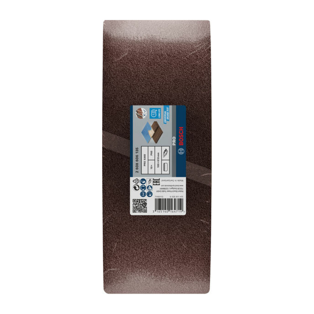 Jeu de courroies abrasives Bosch X440 Best for Wood and Paint 10 pièces 100 x 610 mm 60