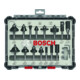Jeu de couteaux Bosch 1/4" queue 15 pièces