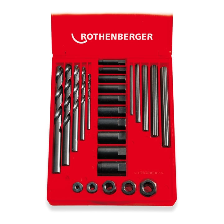 Jeu de dévissage de filets Rothenberger, taille 2, M5-M16, 25 pièces
