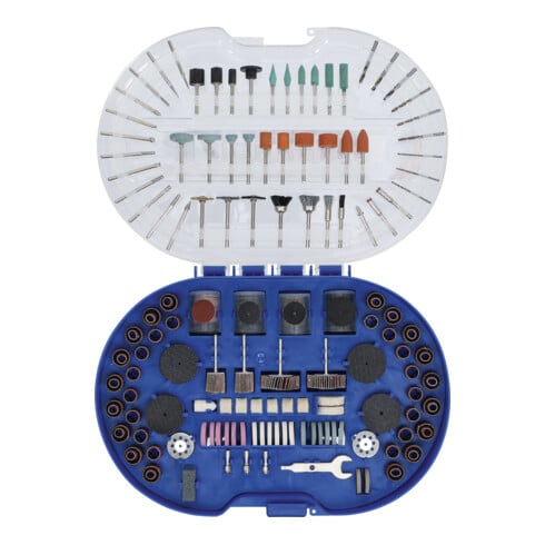 Jeu de disques abrasifs, de polissage et de forets pour outils rotatifs à grande vitesse BGS 315 pièces
