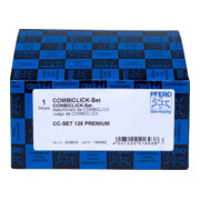 Jeu de disques fibre PFERD COMBICLICK grain céramique diamètre 125mm CO-COOL 36, 60, 80, 120 avec plateau-support CC-H-GT pour inox-3