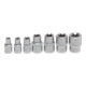 Jeu de Douilles 6,3 mm (1/4") + 10 mm (3/8") E6 - E16 7 pièces BGS-3