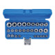 Jeu de Douilles 6,3 mm 1/4" / 12,5 mm (1/2") E4 - E24 28 pièces BGS-4