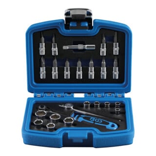 Jeu de douilles 6,3 mm (1/4") 24 pièces BGS