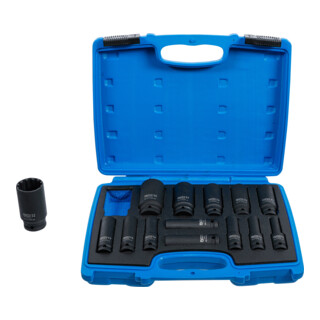 Jeu de douilles à choc, Gear Lock 12,5 mm (1/2") 10 - 32 mm 14 pièces Kraftmann