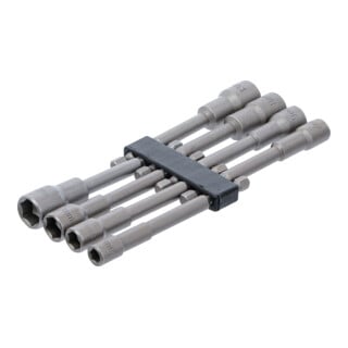 Jeu de douilles à choc, six pans extra longues 6,3 mm (1/4") pour perceuses 6 - 13 mm 8 pièces BGS