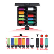 Jeu de douilles à chocs 1/2" KS Tool spéciales pour jantes aluminium, 10 pcs