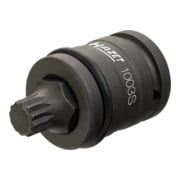 Jeu de douilles à chocs 2549-18/4 ∙ Carré creux 20 mm (3/4 pouce) ∙ Profil denture multiple intérieur XZN ∙ Nombre d'outils : 4 HAZET-5