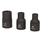 Jeu de douilles à chocs RIBE® 1/2", courtes, 3 pcs KS Tools-5