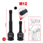 Jeu de douilles à chocs spéciales KS Tools 1/2" XZN, 2 pcs-2