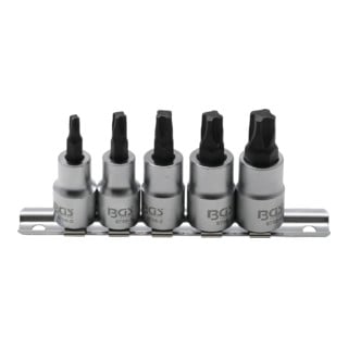 Jeu de douilles à embouts 10 mm (3/8") profil carré (pour MTS-Mortorq) MTS0 - MTS04 5 pièces BGS