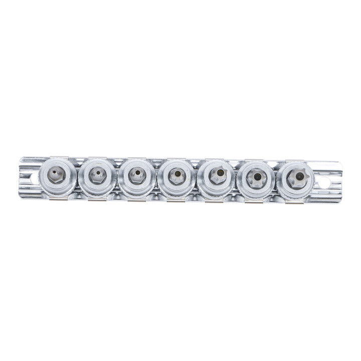 Jeu de douilles à embouts 10 mm (3/8") Profil T (pour TX Plus) avec perçage T15 - T50 7 pièces BGS