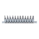 Jeu de douilles à embouts 6,3 mm (1/4") fente, cruciforme PH / PZ 12 pièces BGS-1