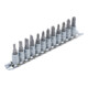 Jeu de douilles à embouts 6,3 mm (1/4") fente, cruciforme PH / PZ 12 pièces BGS-3