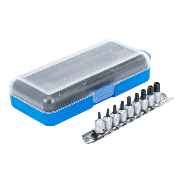 Jeu de douilles à embouts 6,3 mm (1/4") Profil T (pour Torx Plus) 9 pièces BGS