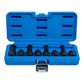 Jeu de douilles à embouts à choc 12,5 mm (1/2") Denture multiple intérieure (pour XZN) M12 - M18 8 pièces Kraftmann