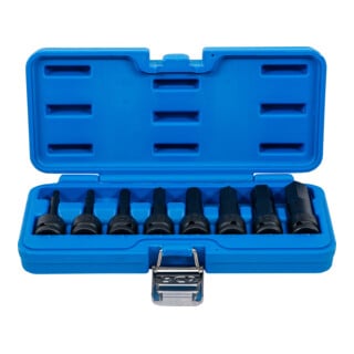 Jeu de douilles à embouts à choc 12,5 mm (1/2") six pans intérieurs 5 - 19 mm 8 pièces BGS