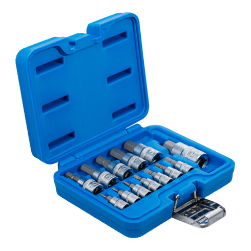 Jeu de douilles à embouts BGS, six pans intérieurs 2 - 14 mm, 13 pièces