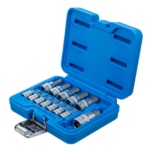 Jeu de douilles à embouts BGS, six pans intérieurs 2 - 14 mm, 13 pièces