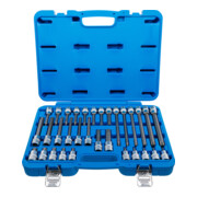Jeu de douilles à embouts carré femelle 12,5 mm (1/2") profil T (pour TX) 32 pièces BGS